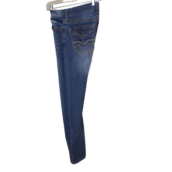 Seven7 Men's 32" Premium Denim Jeans Straight Leg Embroidered 32x34 - Picture 4 of 8